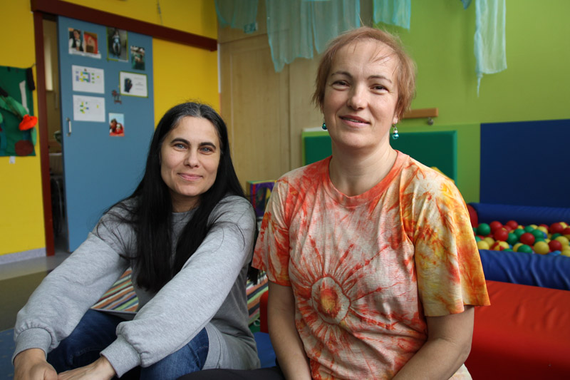 Janka Strašilová a Lenka Borošová z DSS Sibírska